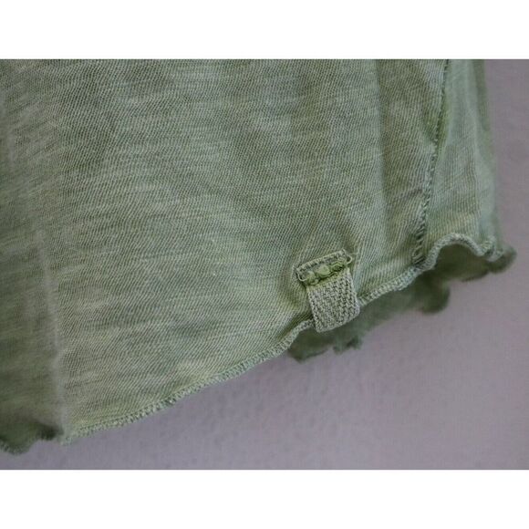 We The Free x Free People OB1593368 Women Sz XS Green Be My Baby Long Sleeve Top - Picture 4 of 8